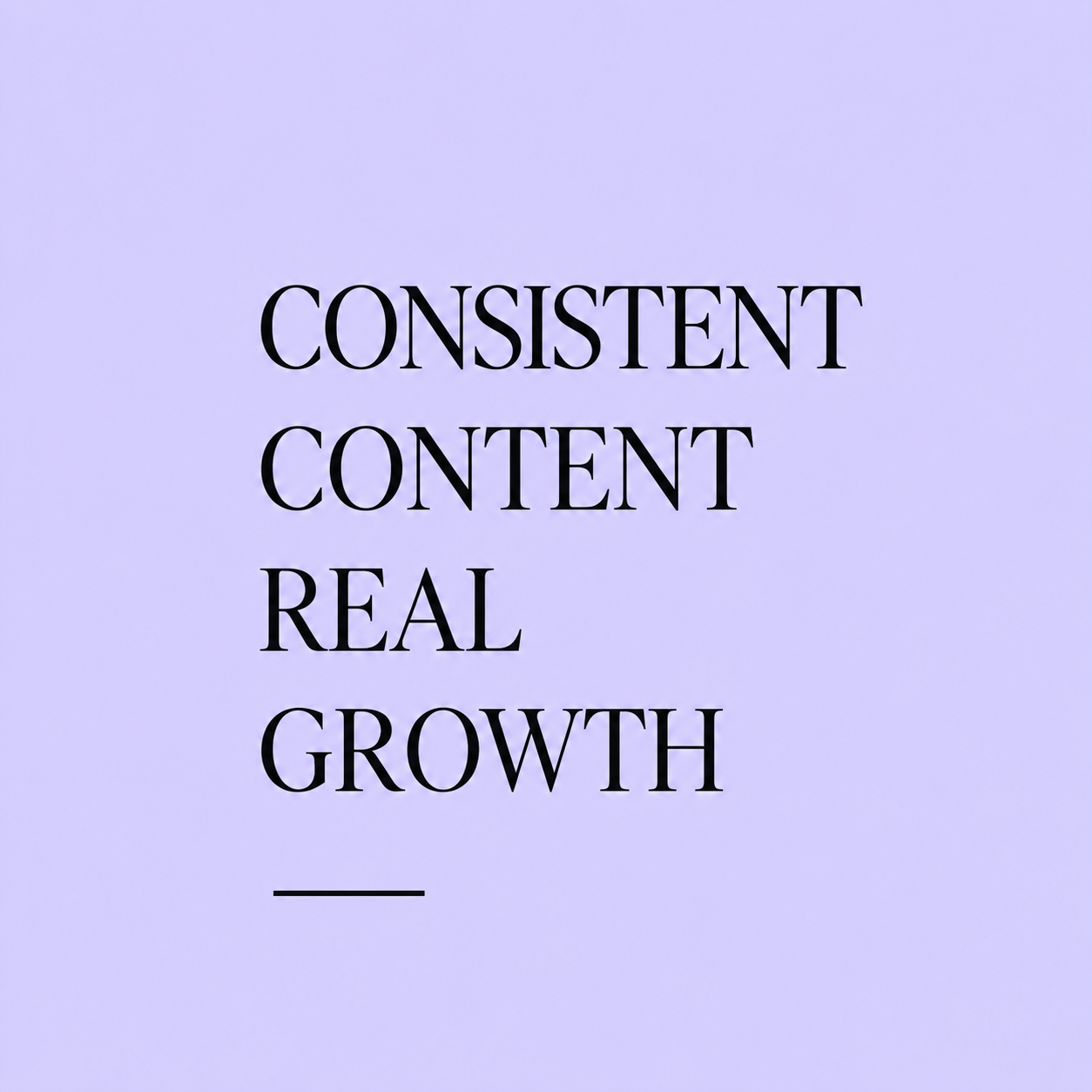Consistent content real growth editorial card